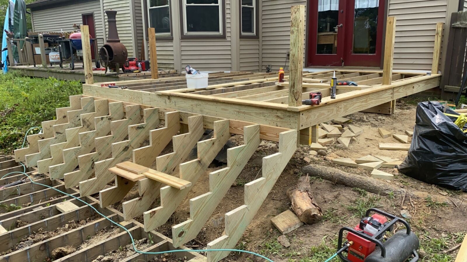Deck Stair Build