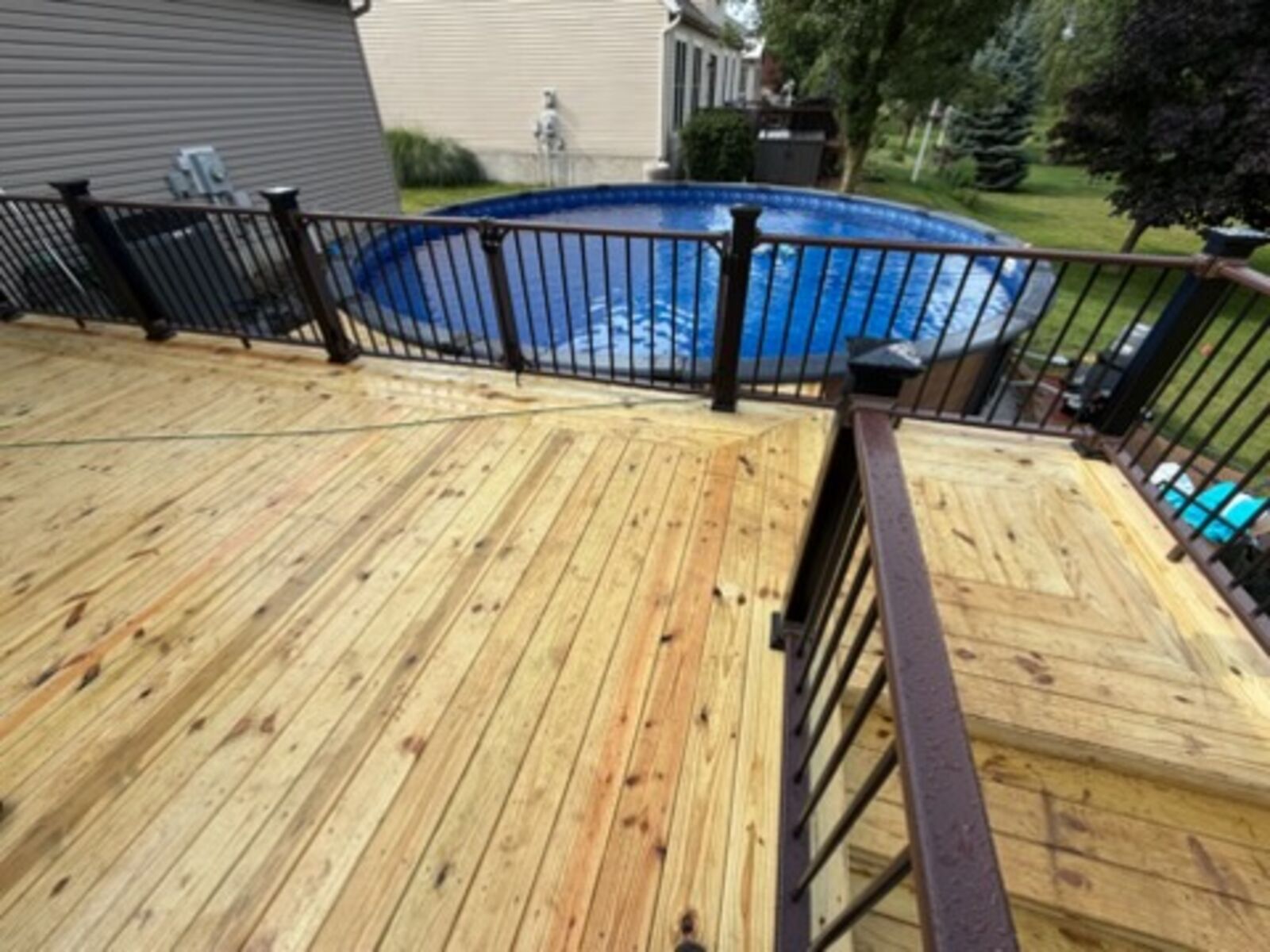Above-Ground Pool Deck